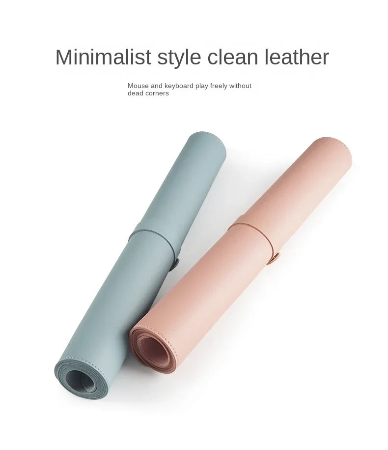 1 Pcs Large Size 600*300mm Office Desk Protector Mat PU Leather Waterproof Mouse Pad Desktop Keyboard Desk Pad Gaming Mousepad