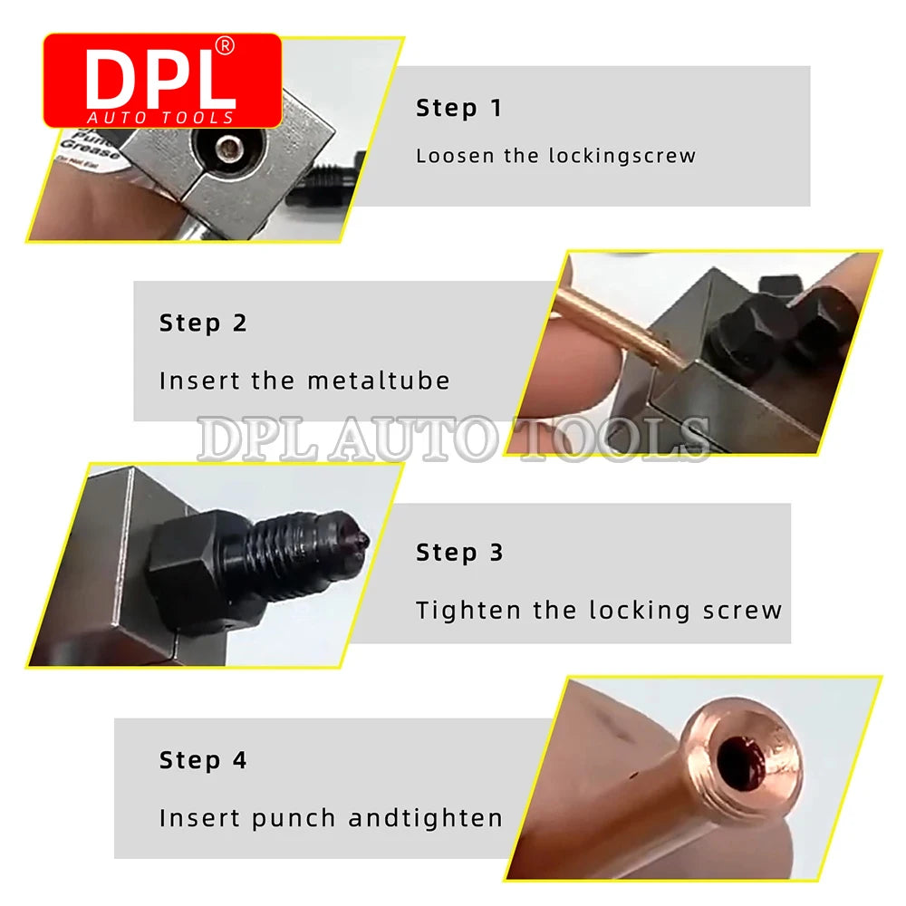 3/16in Double Flaring Tool Metal Handheld Brake Line Double Tool for Motorcycle Automotive Truck Brake Line Flaring Tool