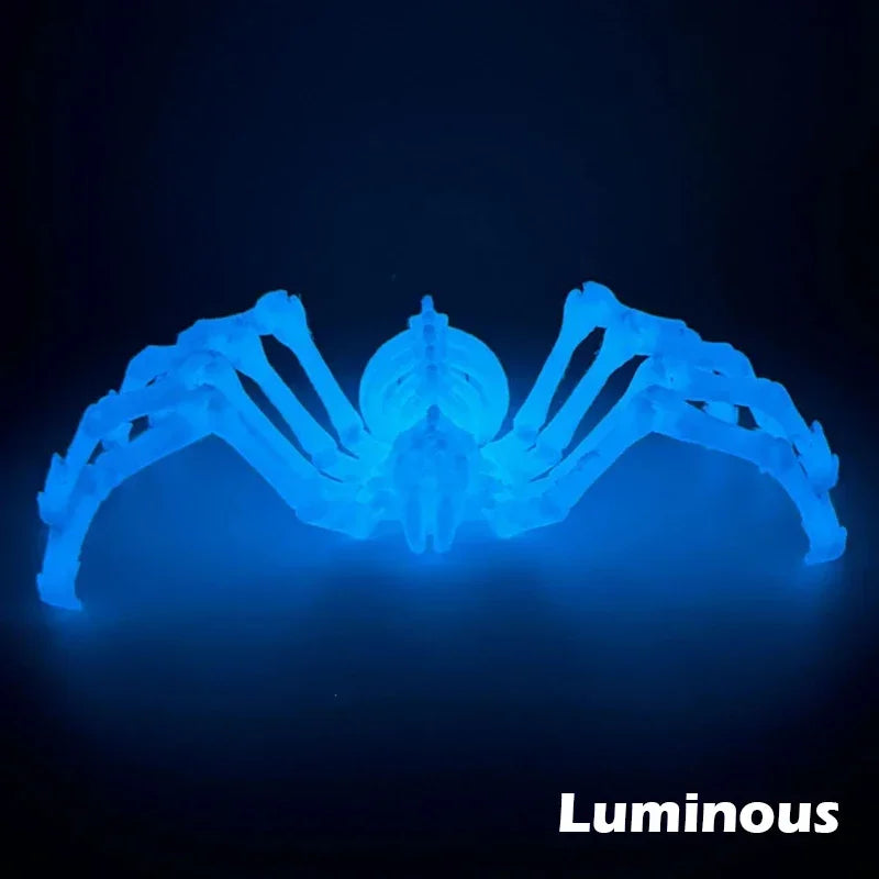 3D Printed Retractable Spider Movable Joint Fidget Toy Rotatable Articulated Office Desktop Ornament Adults Kid Toy Crafts Gift