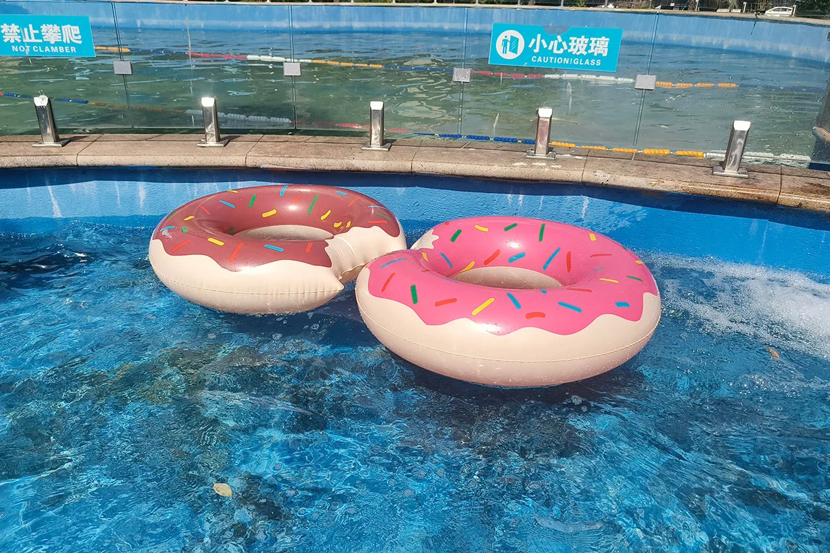 Rooxin Donut Swimming Ring Inflatable Swim Pool Float For Kid Adult Swimming Circle Baby Swim Tube Water Play Swimming Equipment