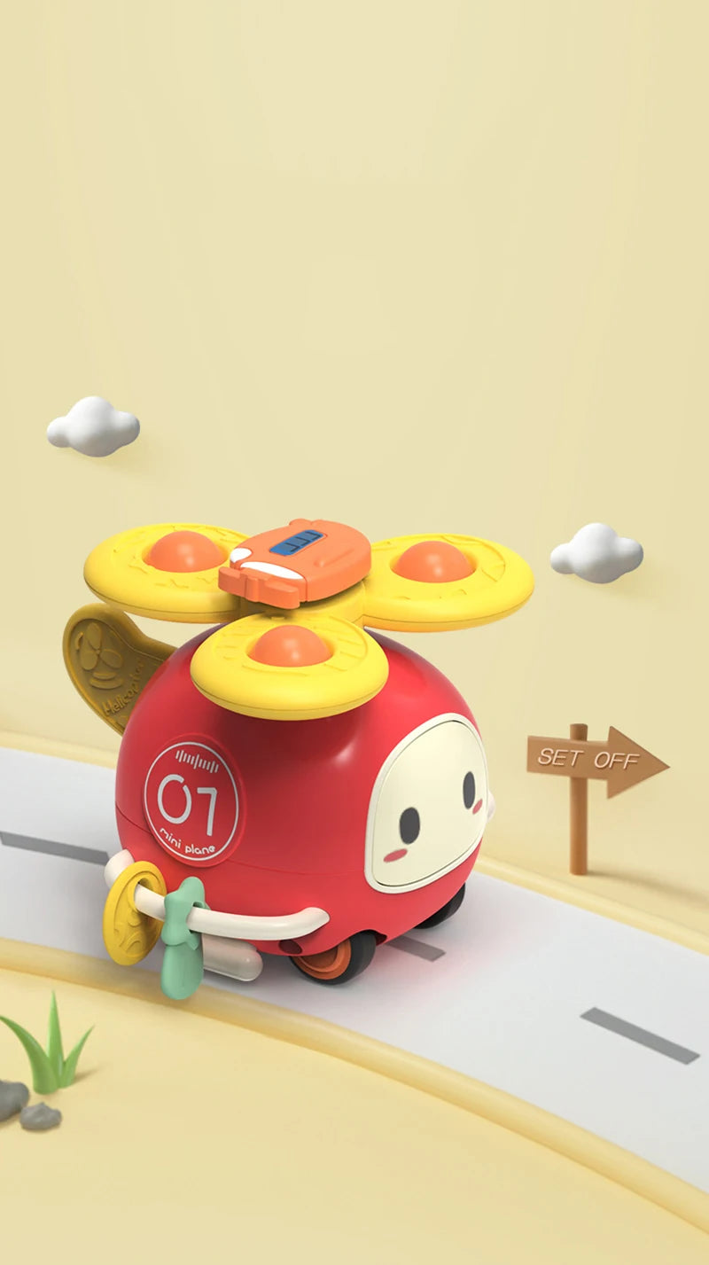 Suction Cup Spinner High Chair Baby Toys 6 12 Months Rotating Rattle Sensory Toys for Babies Educational Games Toy 1 2 3 Years