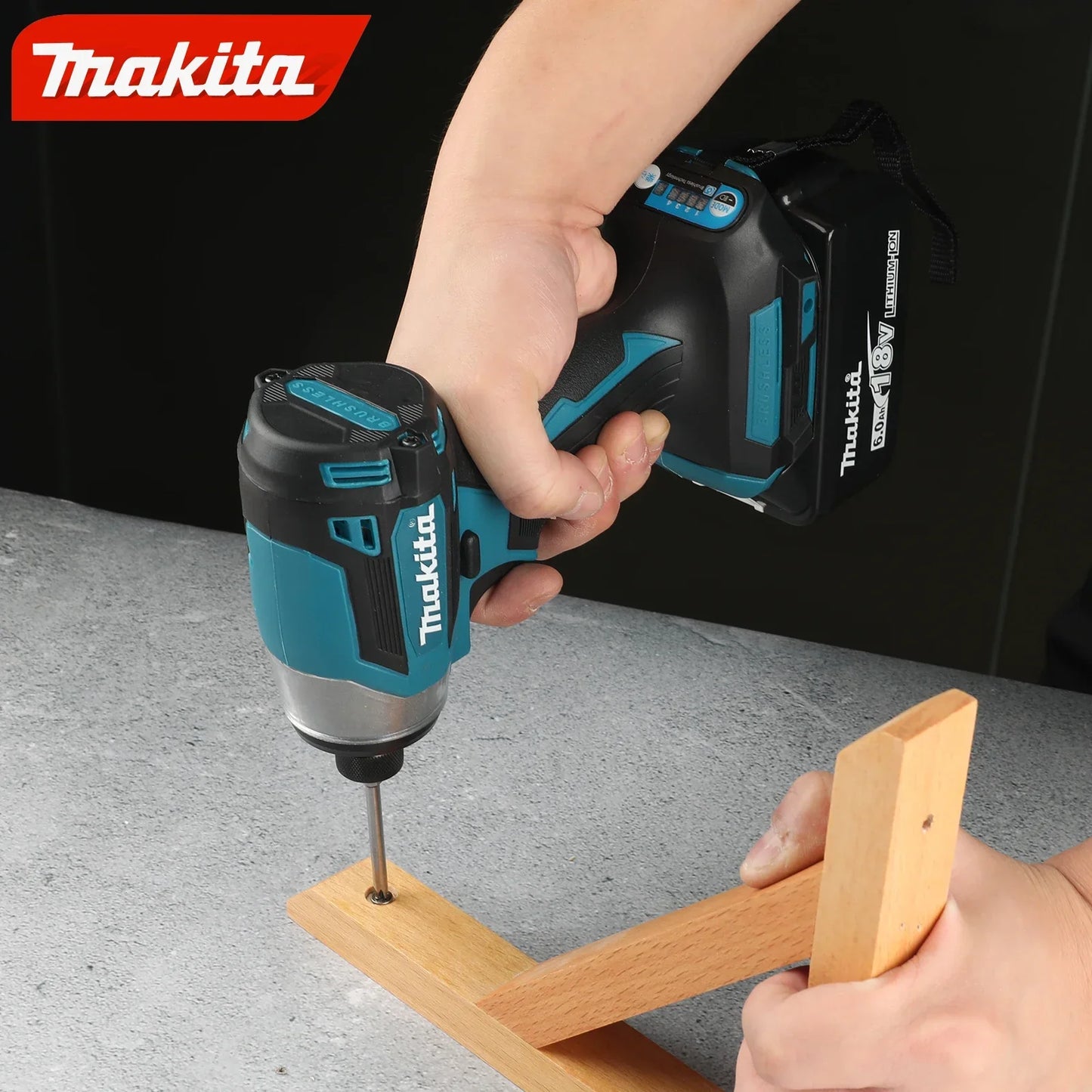Makita DTD173 Brushless electric screwdriver Auto repair impact screwdriver batch 220N.m Electric Driver Tools