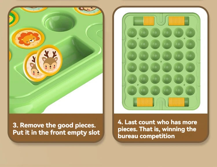 New Animal Flip Chess Board Games Classic Strategy Game Thinking Cognitive Parent child Interactive Puzzle Christmas Party Toy