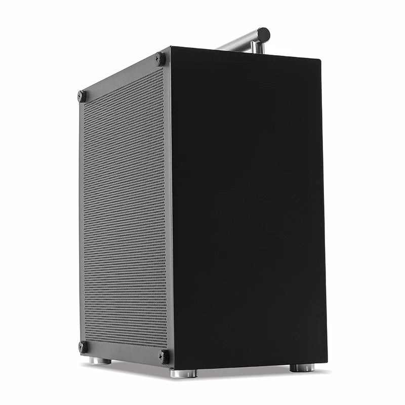 METALFISH T40 Mini ITX Black Case 7L Gaming Computer Chassis Compact transparent PC Support SFX PSU/70mm Cooler/206mm GPU