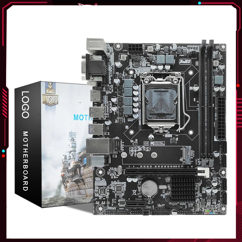 H310 Motherboard LGA 1151 Support Dual Channels DDR4 NVME M.2 Placa Mae Mother Board Micro-ATX DDR4 RAM Memory USB3.0 Mainboard