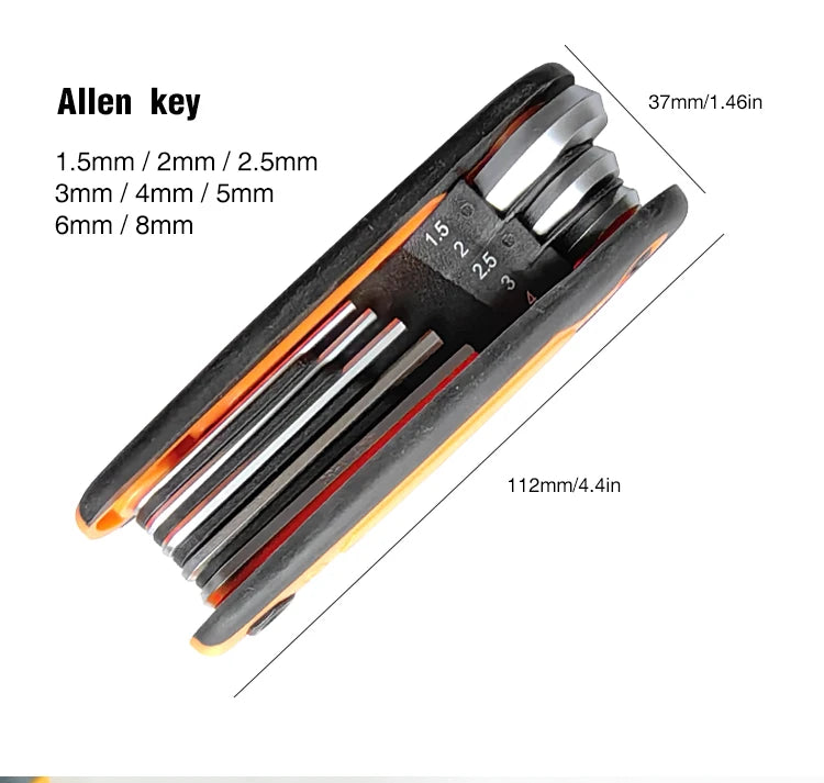 Alloy Steel Folding Hexagon Wrench & Screwdriver Set - Portable Flat Head Allen Wrench Tools for Ultimate Versatility