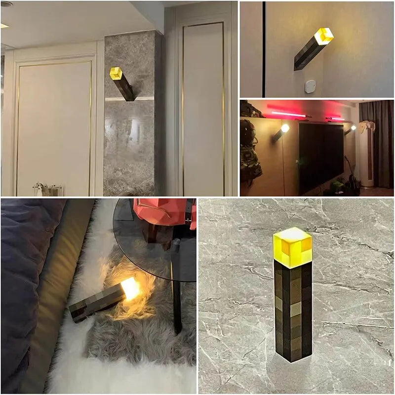 Torch LED Lamp Potion Bottle Light USB Rechargeable Night Light Kids Xmas Gift Table Lamp Living Room Bedroom Decoration
