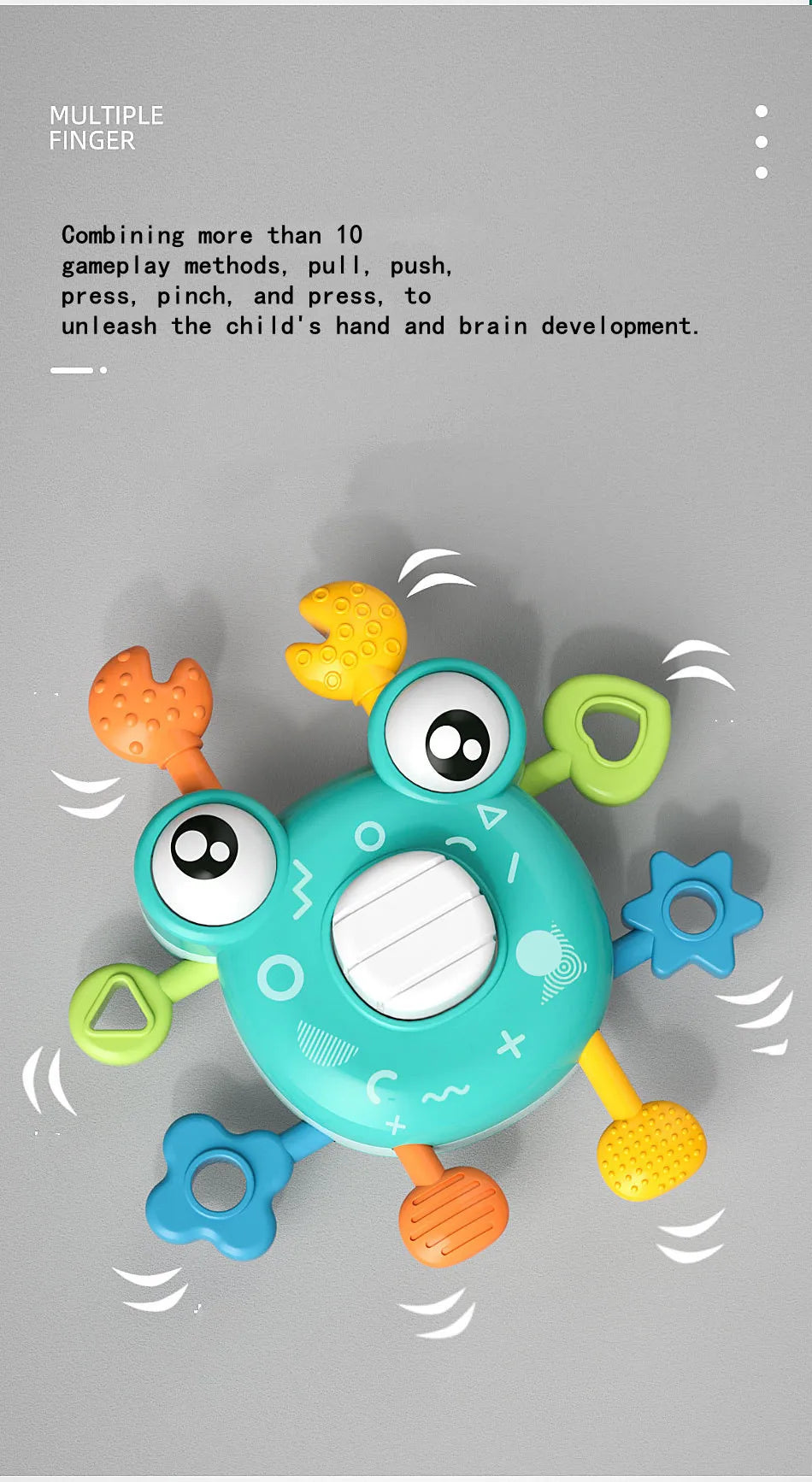 New Fun Baby Finger Exercise Game Newborn Baby Rattles Mobiles Hanging Bell Early Education Toys 0-24 Months For Children Gifts