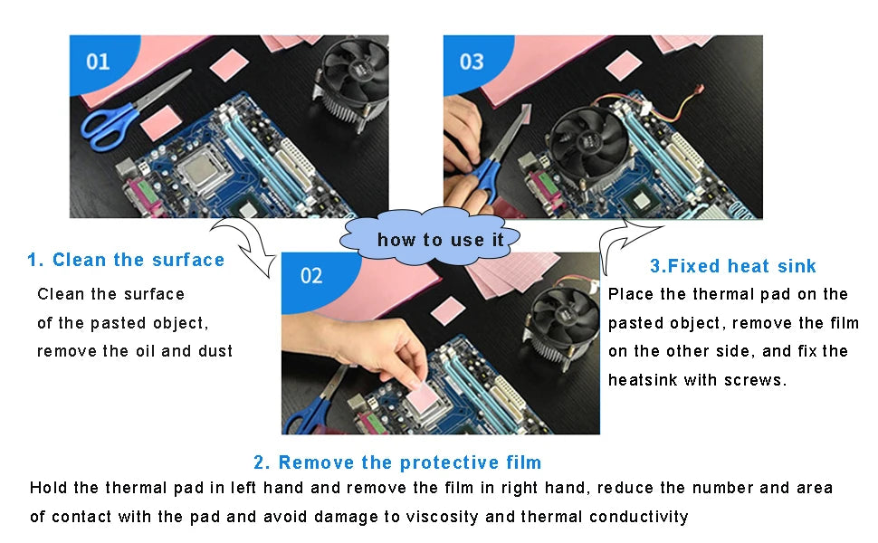100PCS Thermal Pads Insulating Silicone Sheet High Temperature Resistance Motherboard CPU IC GPU PS5 PS4 Repair Pre-cutting Mat