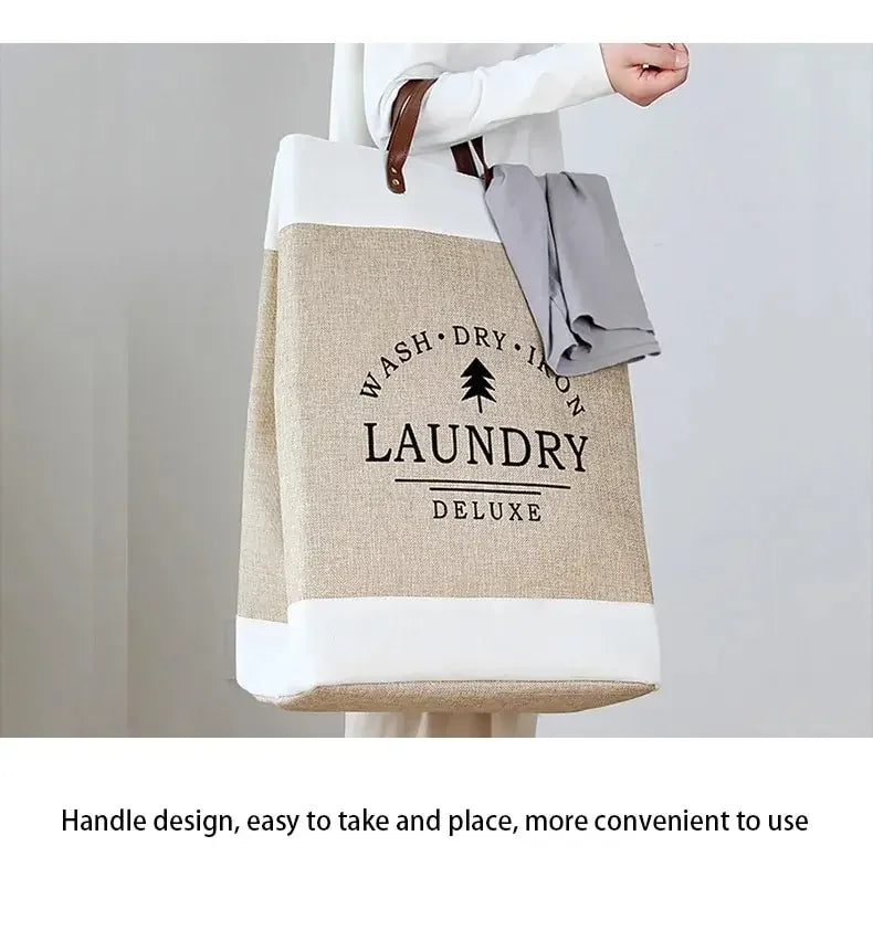 1Pc Large Capacity Laundry Basket Dirty Clothes Basket Fabric Laundry Basket Folding Storage Basket Household Storage Box