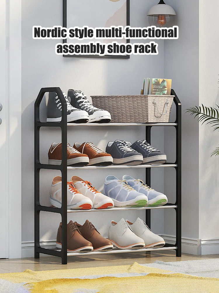 4 Floor Assembly Creative Home Shoe Rack Dormitory Door Storage Rack Storage Shoe Cabinet Components Home Supplies