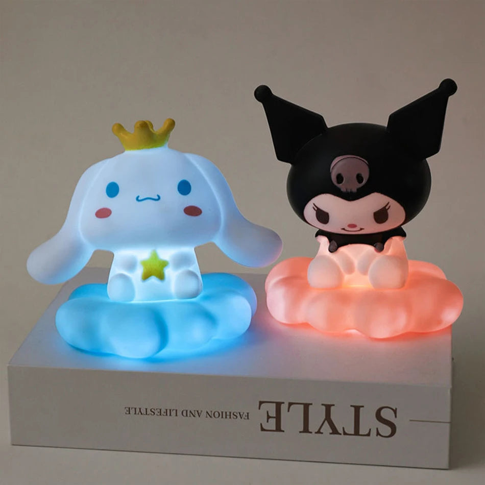 Kuromi Night Light Cute Anime Soft Light Bedroom Bedside LED Light Room Decoration Christmas Children's Toy Gift