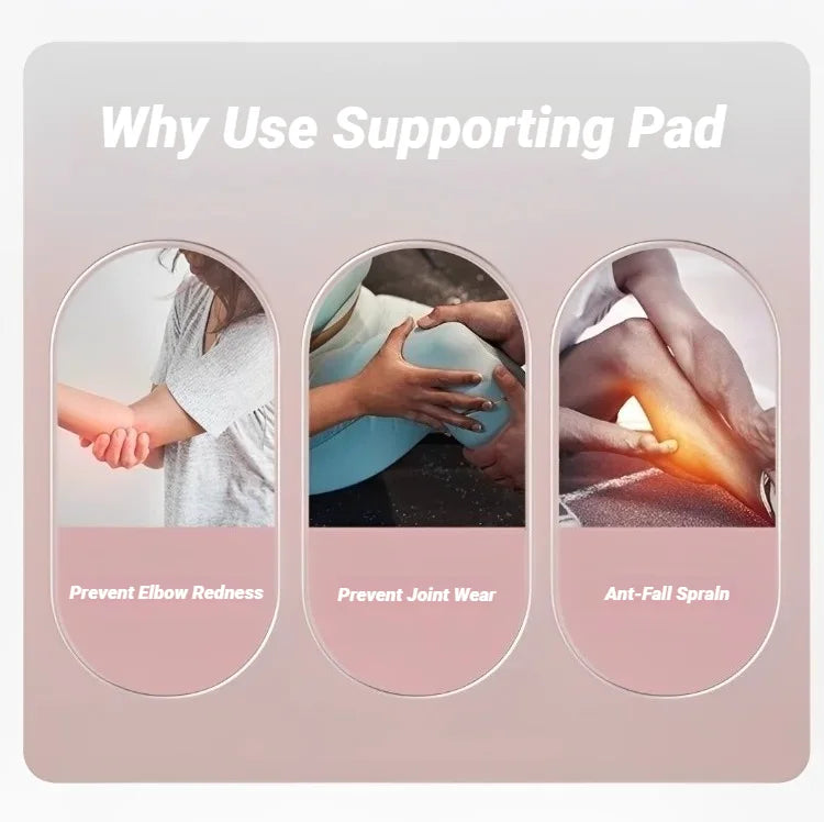 Tpe Thickened Anti Slip Yoga Kneeling Protective Pad Knee Soft Flat Support Slow Rebound Non-Slip Sports Fitness Mat Solid Elbow