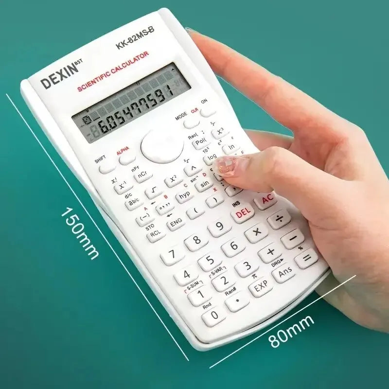 1pc Engineering Scientific Calculator 2 Line Function Calculator Fraction Calculator Statistic Calculator For School Calculator