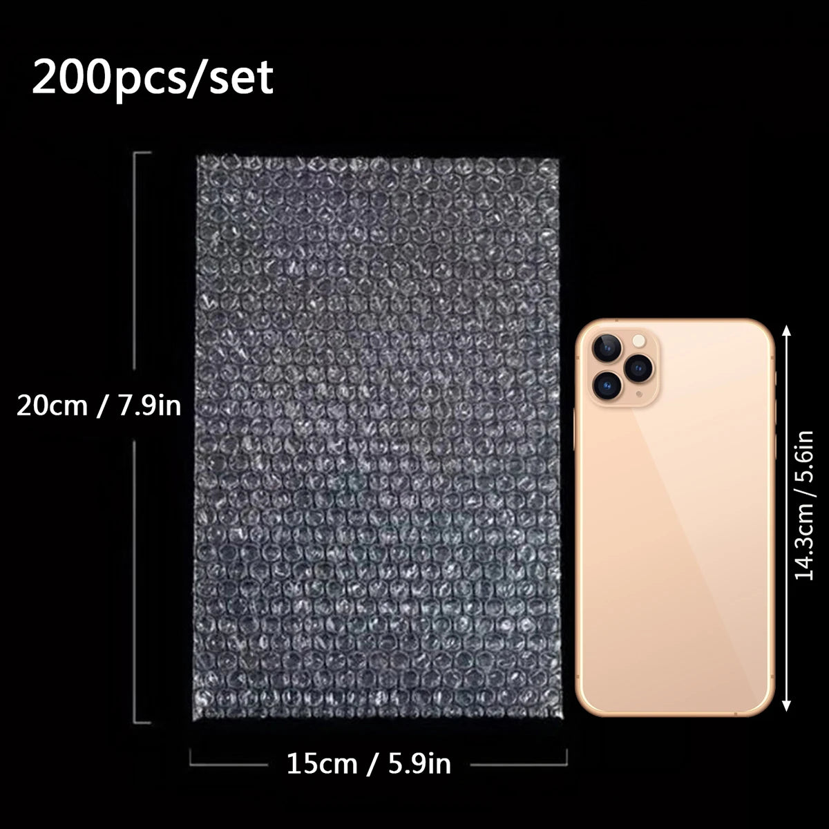 100pcs Cushion Wrap Pouches, Bubble Pouches, Bubble Out Wrap Bags, Bubble Bags, Bubble Bags For Shipping, Bubble Sleeves