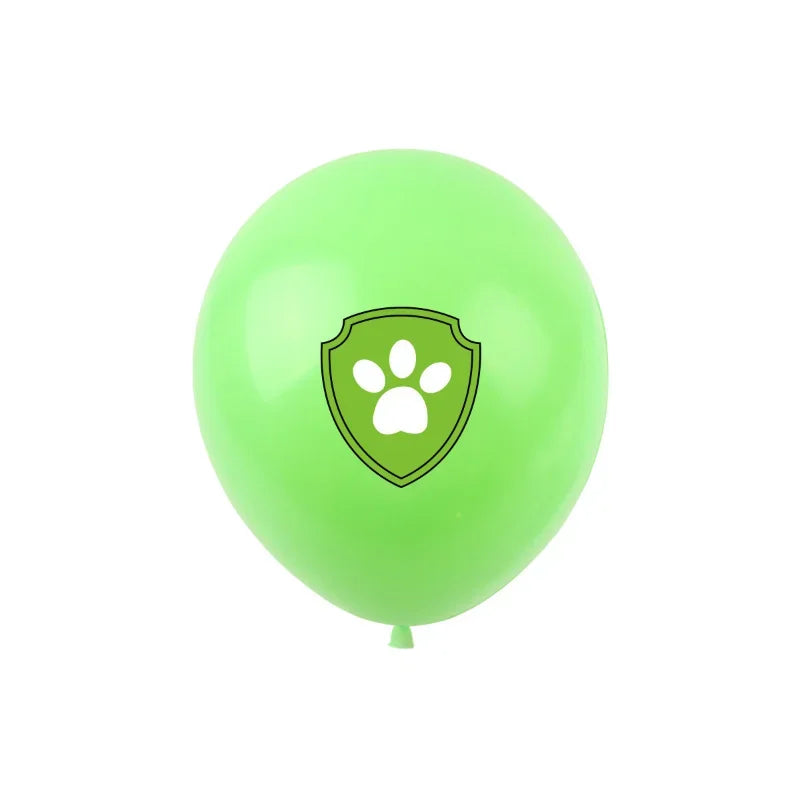 10pcs Paw Patrol Balloons Birthday Party Happy Atmosphere Decoration Supplies Cartoon Patrol Canine Chase Balloon Kids Toy Gifts