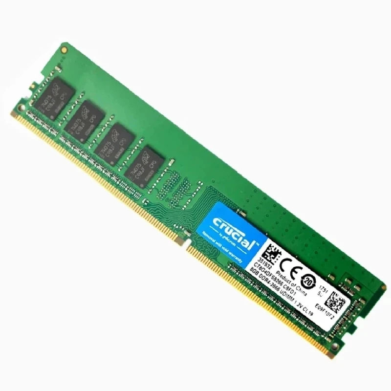 Crucial RAM DDR4 8GB 16GB 32GB 4GB 3200MHz 2133MHz 2400MHz 2666MHz PC4-19200 288-Pin For Desktop Memory PC Computer Moudle