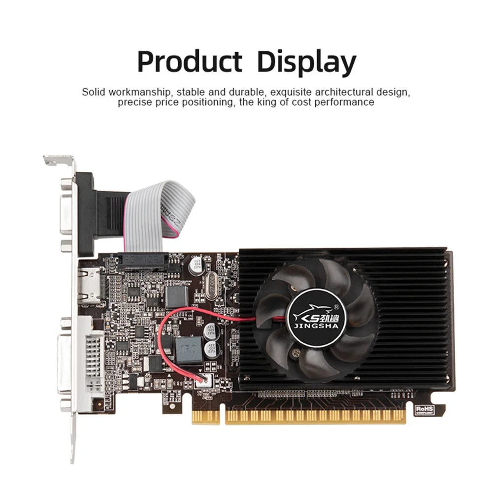 GT730 GT610 4GB 2/1GB DDR3 Graphics Card Desktop Gaming Video Card HDMI-Compatible VGA DVI PCI-E 16X Low Profile Graphics Cards