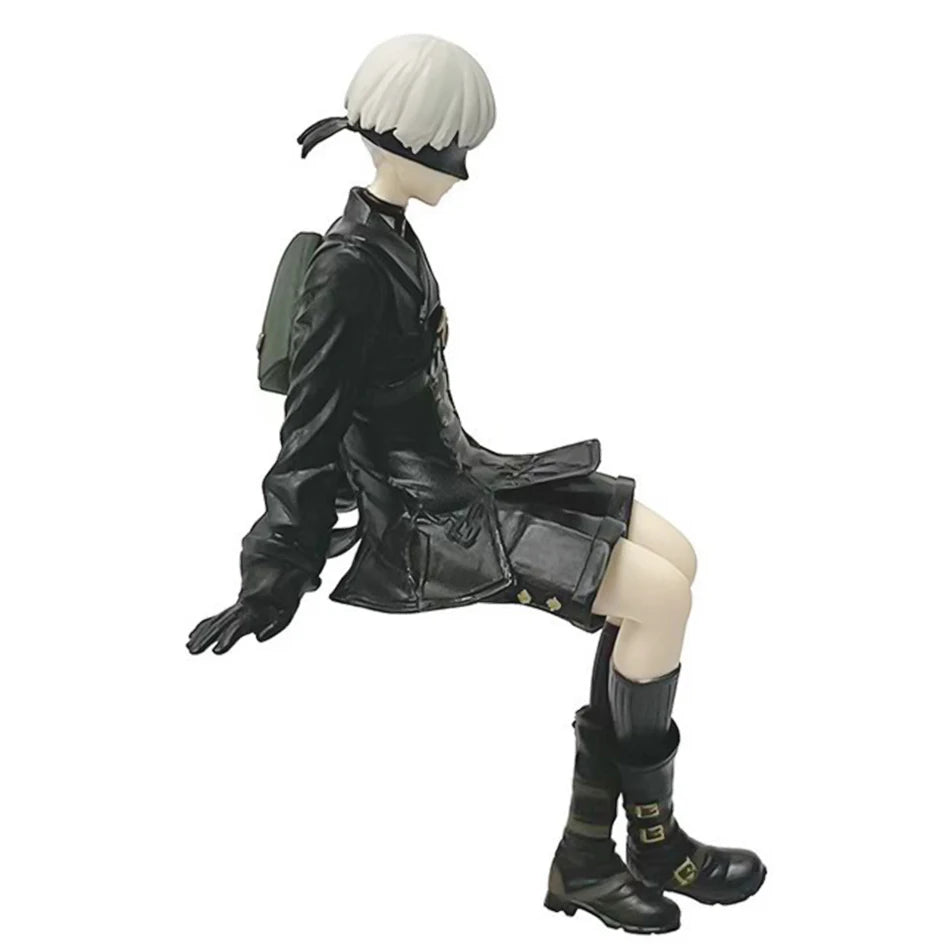 Anime NieR:Automata YoRHa A No.2 Type B Action Figure Noodle Stopper 2B 9S Sitting PosturePVC Model Collection Ornament Toy
