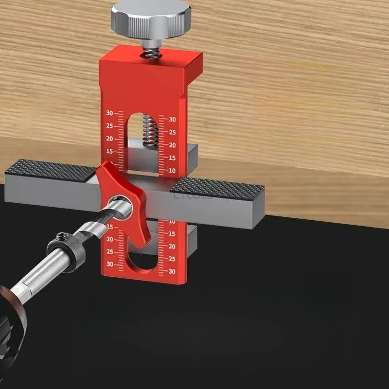 2 in 1 Cabinet Door Installation Positioner,6/8/10mm Rebounder Punched Mounting Jig Wardrobe Cabinet Door Panel Installation Jig