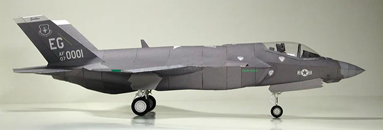 1:33 US F-35 II Lightning Fighter Paper Model Aircraft Model Handmade DIY Jigsaw Puzzle Toy