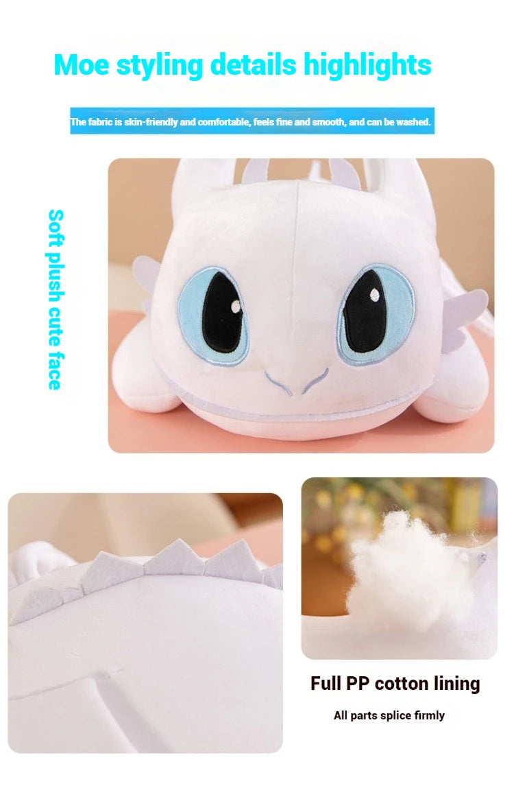 100cm Little Flying Dragon Kawaii Plush Toy Lying Posture Style Toothless Doll Pillow Children Couple Christmas Birthday Gift