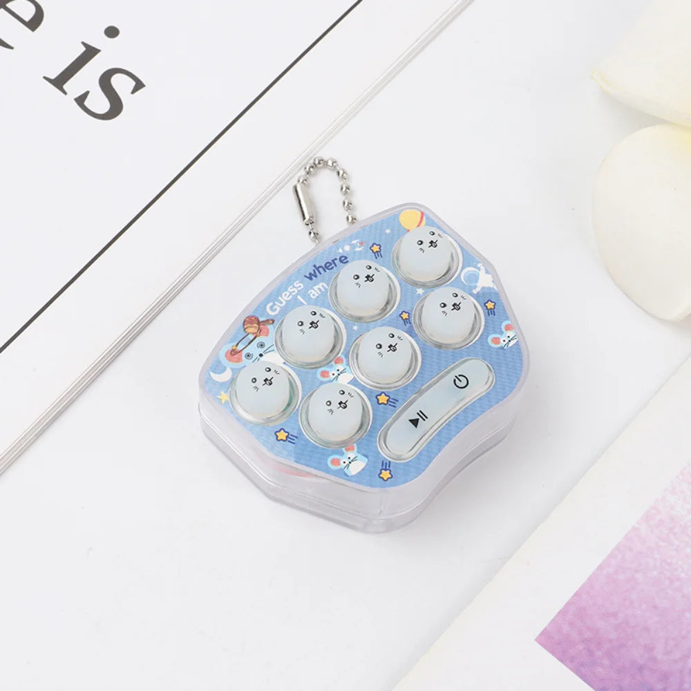 1pc Toys Whack A Mole Game Decompression Toy Keychain, Kids Simple Fingertip Toy
