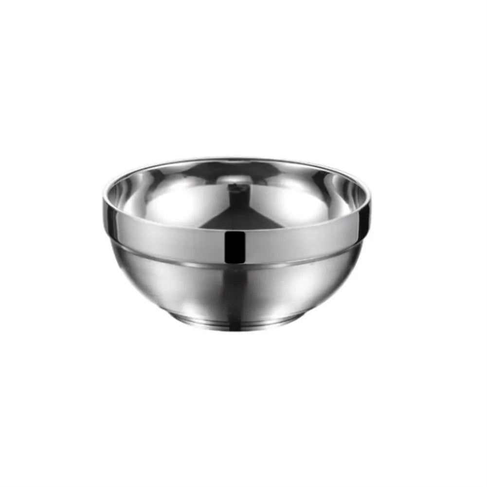 Stainless Steel Bowl Double Layer Thickening Bowl For Family Kitchens Outdoor Picnics Salad Bowl Deep Dish Tableware