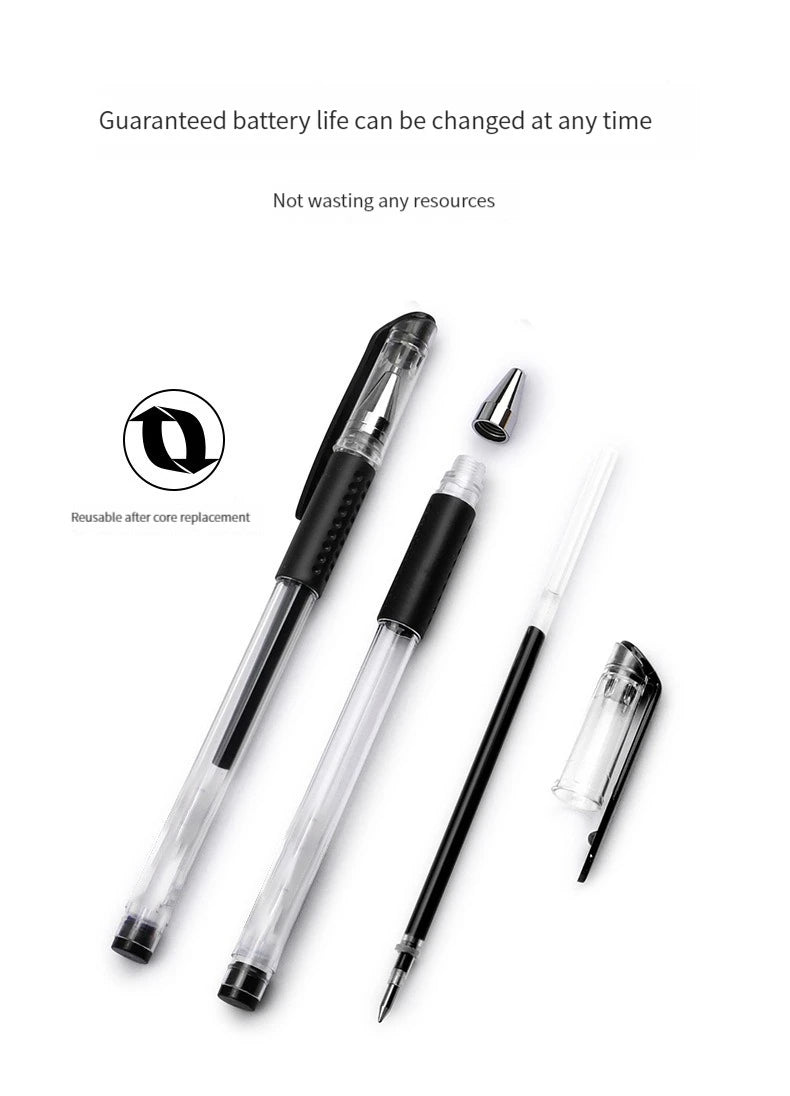 7/35 PCS Gel Pen Set School Supplies Black Blue Red Ink Color Ballpoint Pen Kawaii Pen Writing Tool School Office Stationery