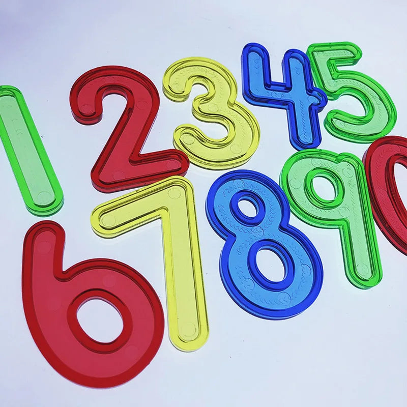 Montessori Math Toys Light Table Counting Material Transparent Number For Kids 3 Years Educational Teaching Resources