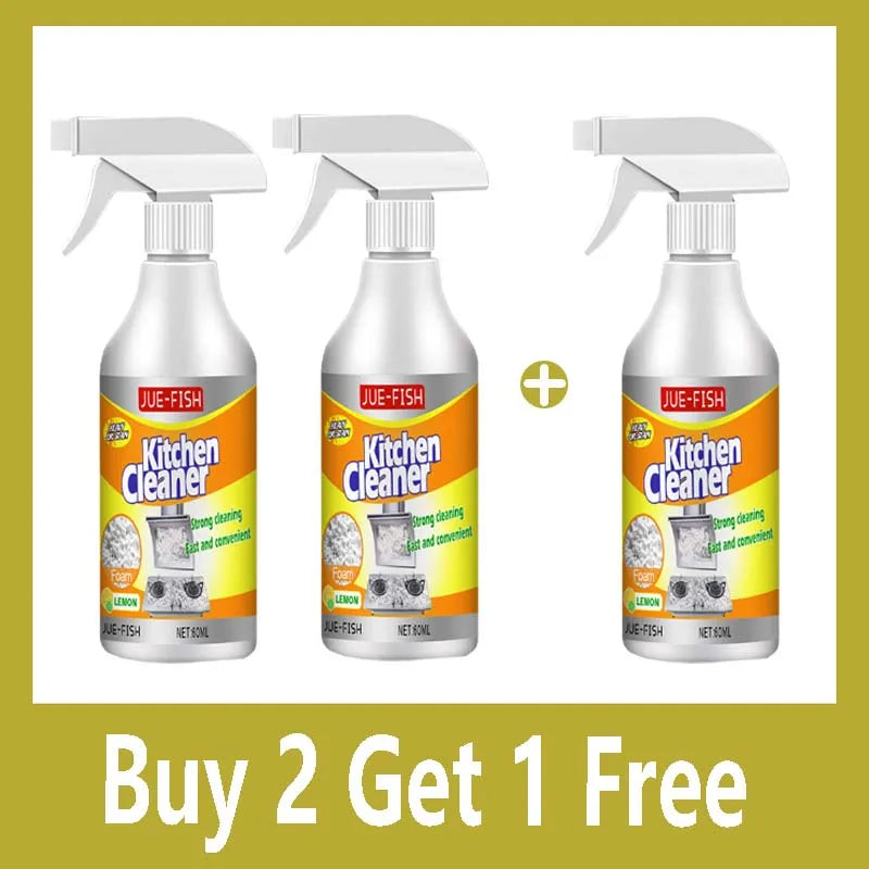 60ml Heavy Oil Cleaner Kitchen Oil Stain Powerful Degreaser Oil Stains Remover Cleaning Grills Oven Home Cooktop Cleaning Spray