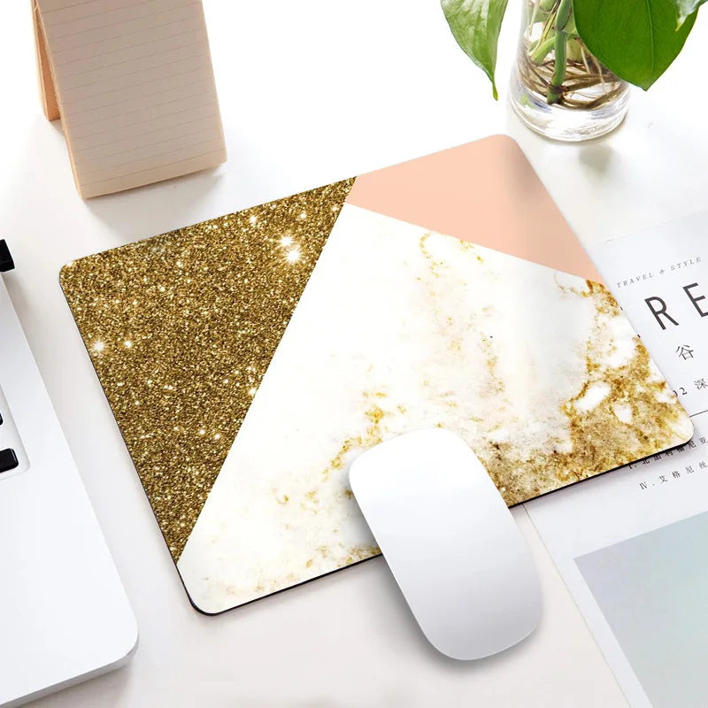 Desktop Supplies Marble Mouse Pads Small Mouse Pad Nordic Style Pad for Mouse Luxury Surface for Computer Premium Padding