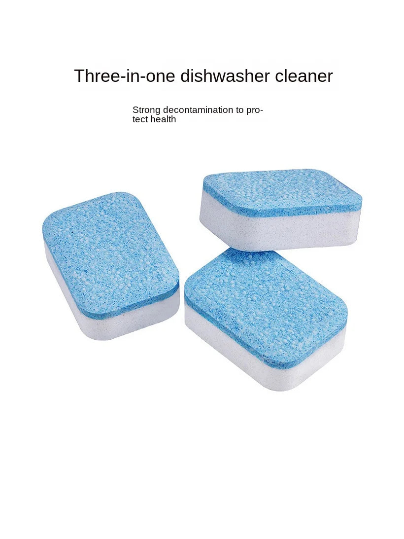 30pcs Dishwasher Tablets Solid Kitchen Detergent All In One Eco Friendly Portable Concentrated Rinse Block Dishwasher