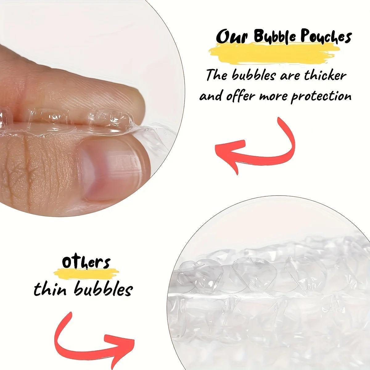 100pcs Cushion Wrap Pouches, Bubble Pouches, Bubble Out Wrap Bags, Bubble Bags, Bubble Bags For Shipping, Bubble Sleeves