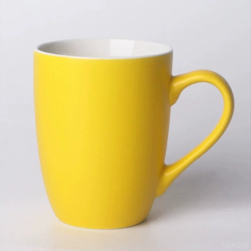 Macaron household ceramic cup living room coffee cup breakfast milk water cup mug