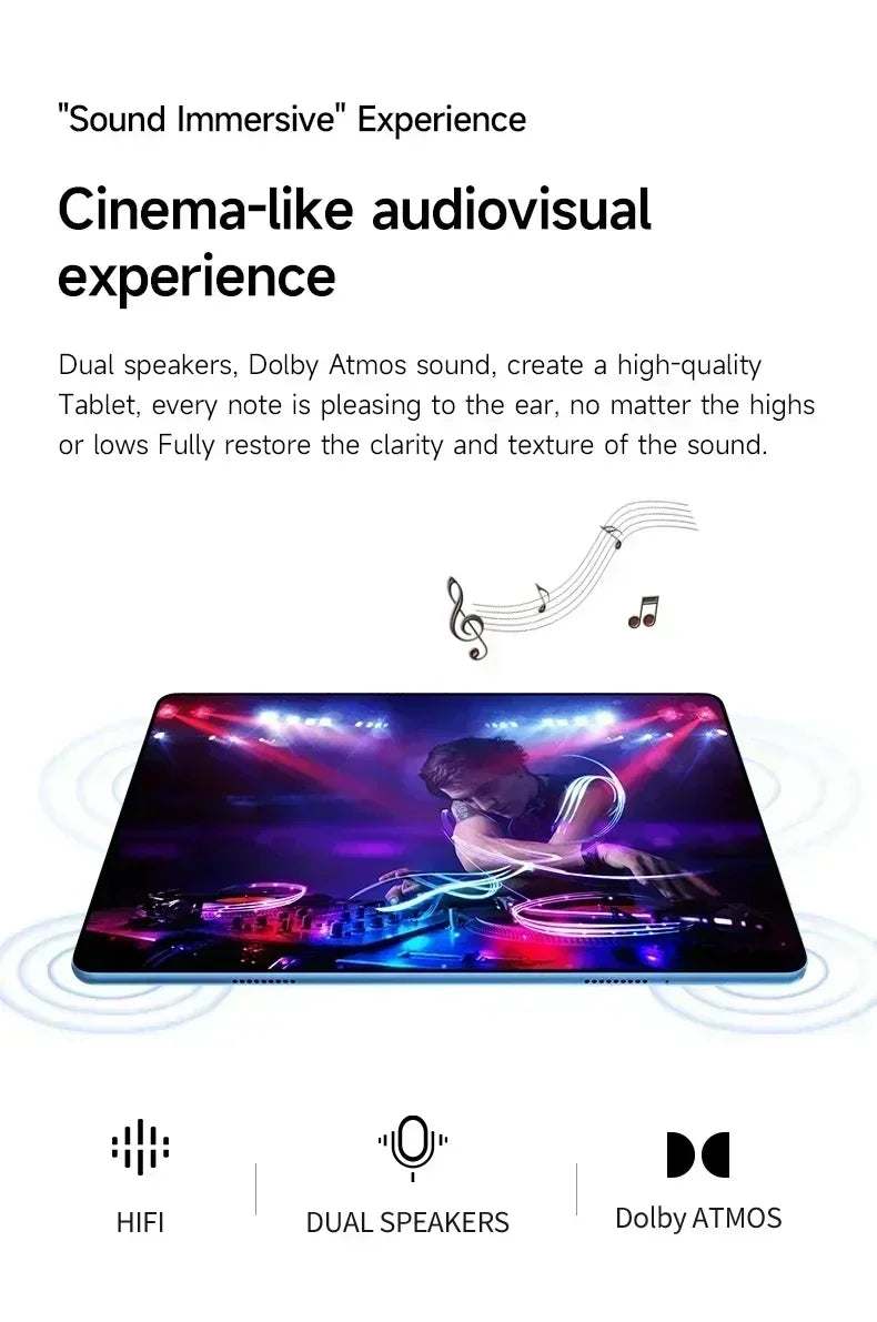 11 Inch Original iPad Air Pro 16GB RAM 1TB ROM Android 14 4G 5G LTE Double SIM Cards Global Version Google Tablet WIFI HD Screen