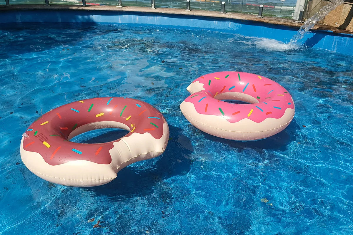 Rooxin Donut Swimming Ring Inflatable Swim Pool Float For Kid Adult Swimming Circle Baby Swim Tube Water Play Swimming Equipment