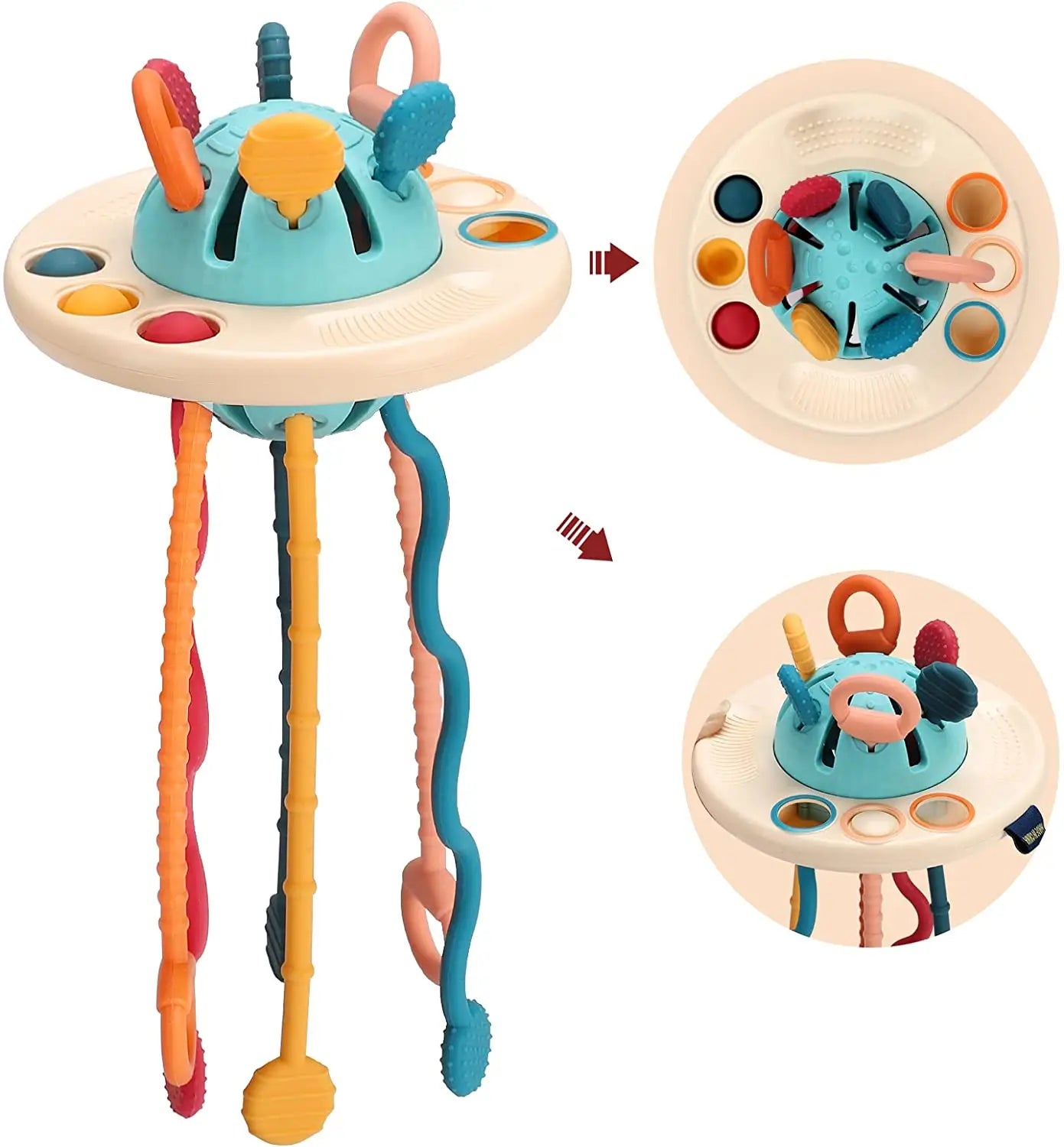 Suction Cup Spinner High Chair Baby Toys 6 12 Months Rotating Rattle Sensory Toys for Babies Educational Games Toy 1 2 3 Years