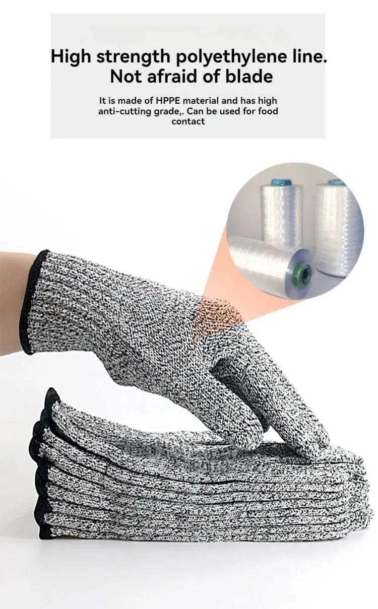 A Pair of Anti-cutting Gloves Glass Factory Kitchen Fishing Special Glass Anti-scratch Anti-knife Cut Anti-stabbing Gloves