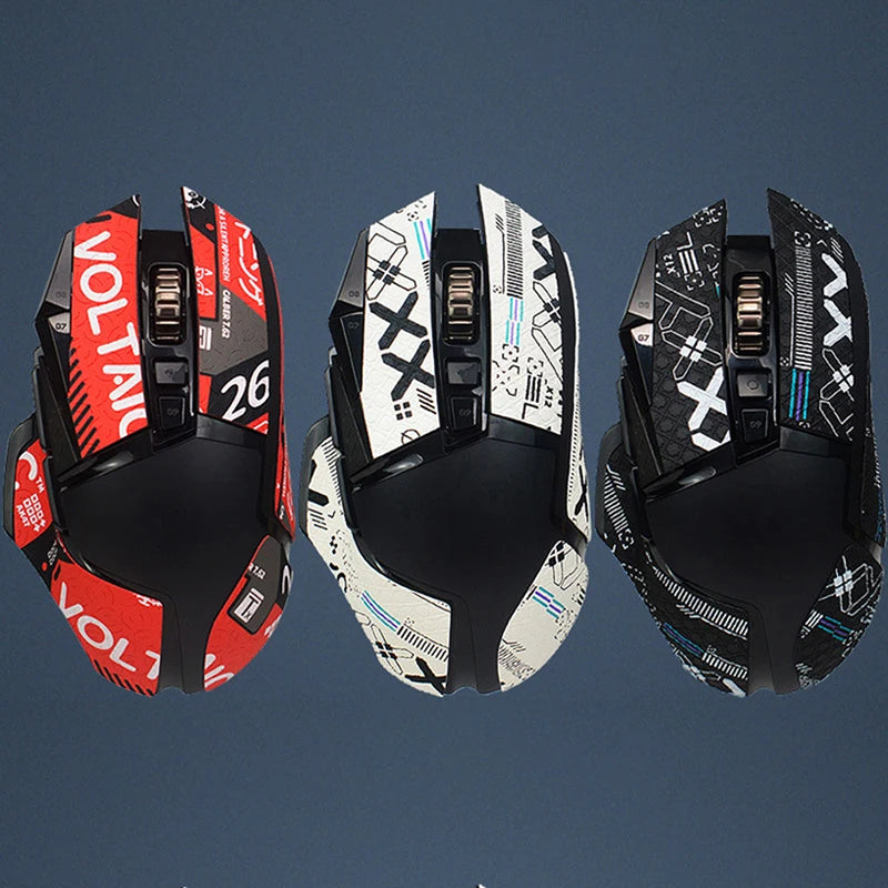 Anti-slip Handmade Mouse Sticker For Logitech G502 Hero Wireless Skin Sticker Side Sweat Pad G502 PC Gamer DIY Without Mouse