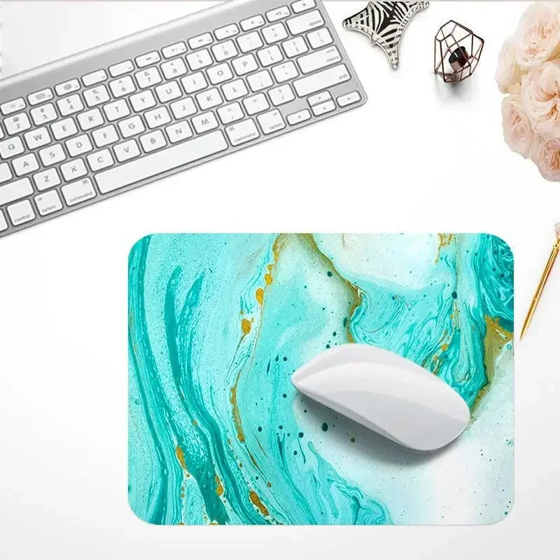 Desktop Supplies Marble Mouse Pads Small Mouse Pad Nordic Style Pad for Mouse Luxury Surface for Computer Premium Padding