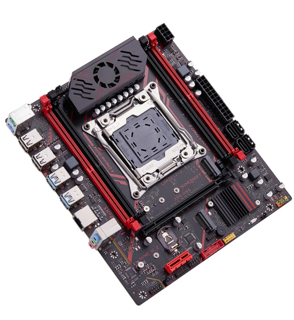 Qiyida X99 motherboard kit LGA2011 3 Xeon E5 2680 V4 2*8GB 16GB DDR4 3200Mhz 4 channels NVME USB3.0 SATA3.0 TPM 2.0 Interface