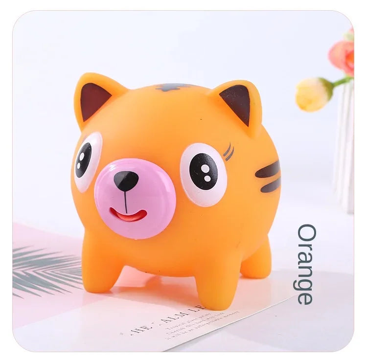 Talking Animal Baby Toys Jabber Ball Tongue Out Stress Relieve Soft Cute Tiger Pig Dog Ball Great Gifts for Kids Adult Baby Toy