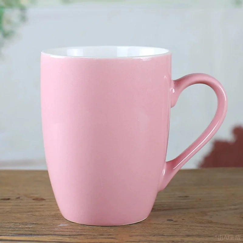 Macaron household ceramic cup living room coffee cup breakfast milk water cup mug