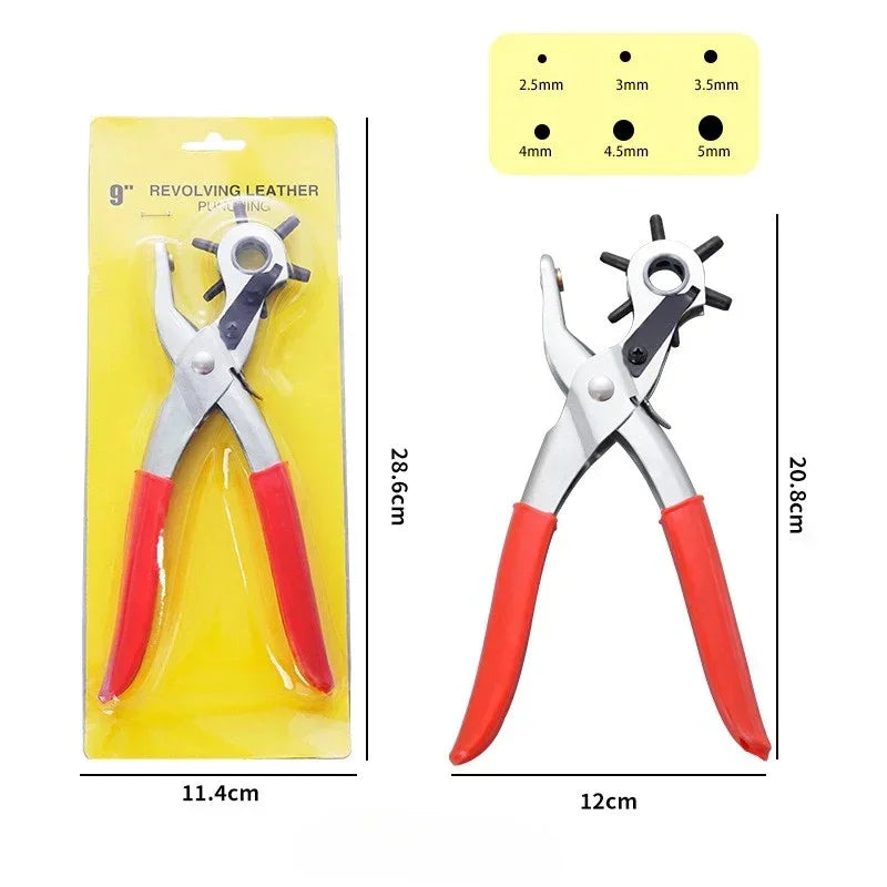 Leather Hole Punch Leather Tools Multifunctional Ordinary Carbon Steel Belt Puncher Punching Tool Belt Hole Puncher Crafts Tool