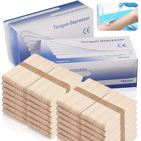 300/200/100/50/30/10PCS Wooden Tongue Depressor Waxing Stick Individual Pack Woman Body Hair Removal Sticks Beauty Health Tool