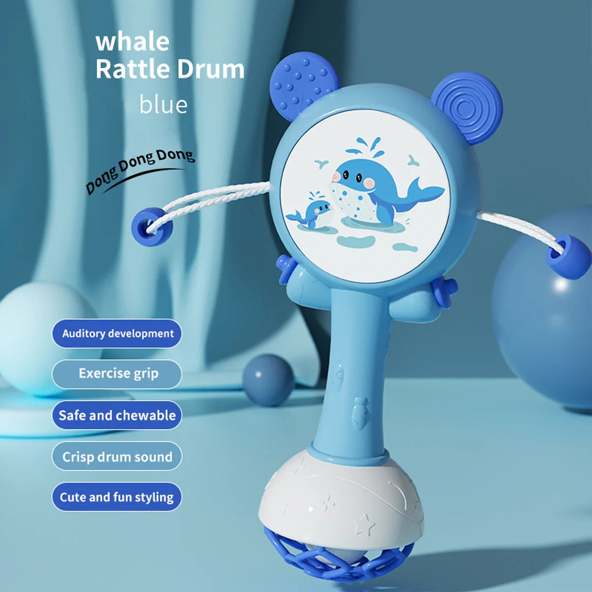 Baby Music Flashing Rattle Toys Rabbit Teether Hand Bells Mobile Infant Stop Weep Tear Rattles Newborn Early Educational Toy 18M