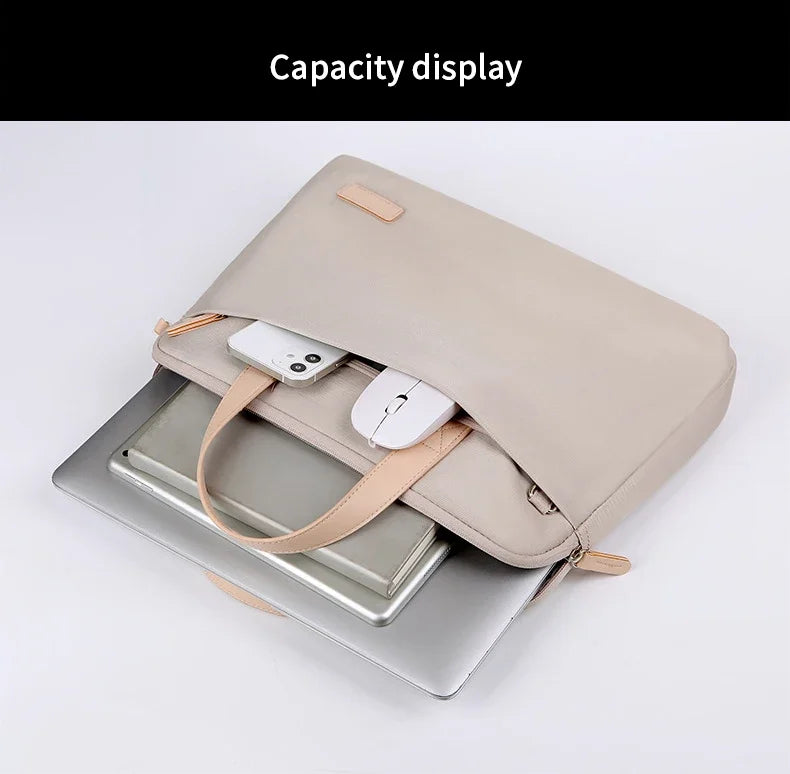 Lightweight Laptop Bag Portable Business Shoulder Messenger Bag 14/15 Inch Handbag Waterproof shockproof Storage Bags Briefcases