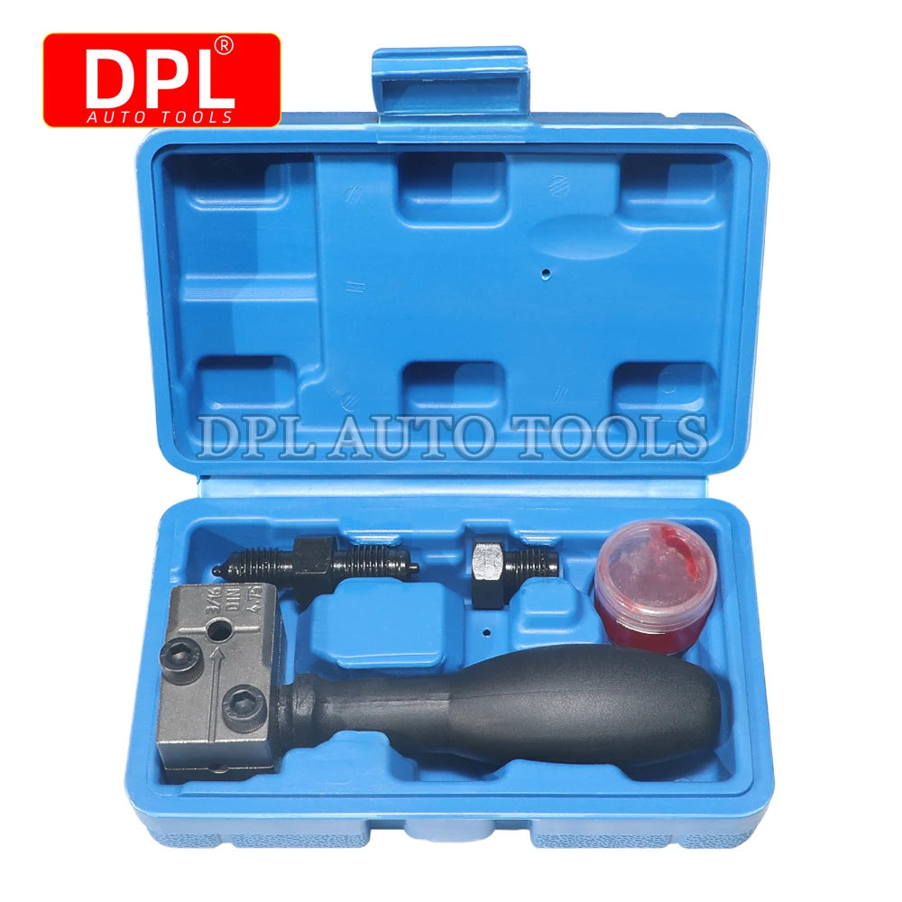 3/16in Double Flaring Tool Metal Handheld Brake Line Double Tool for Motorcycle Automotive Truck Brake Line Flaring Tool