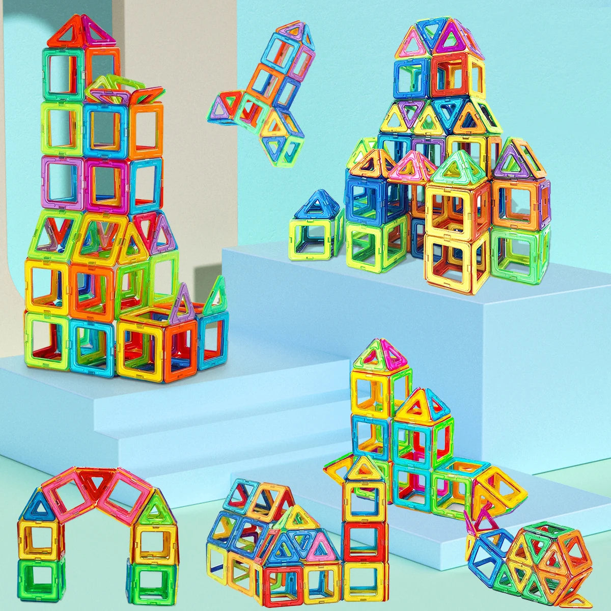 Magnetic Building Blocks for children's Toys, Puzzle Learning, Birthday and Christmas Gifts